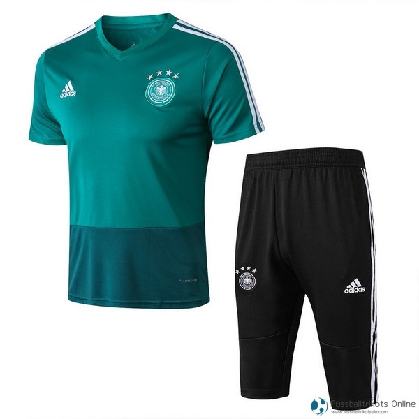 Deutschland Trikot Trainingsshirt Komplett Set 2018 Grün Fussballtrikots Günstig